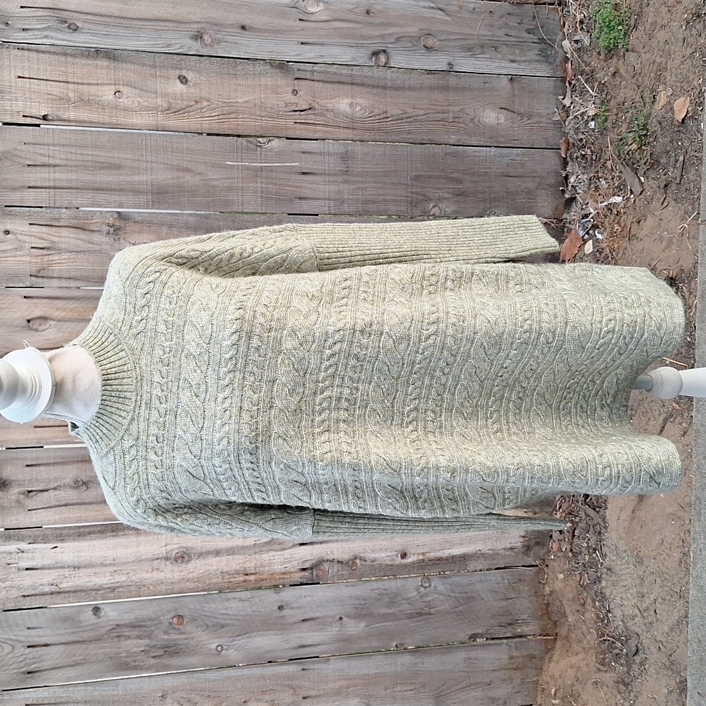 Soft Surroundings Cable Knit Tunic Sweater Size M NWT